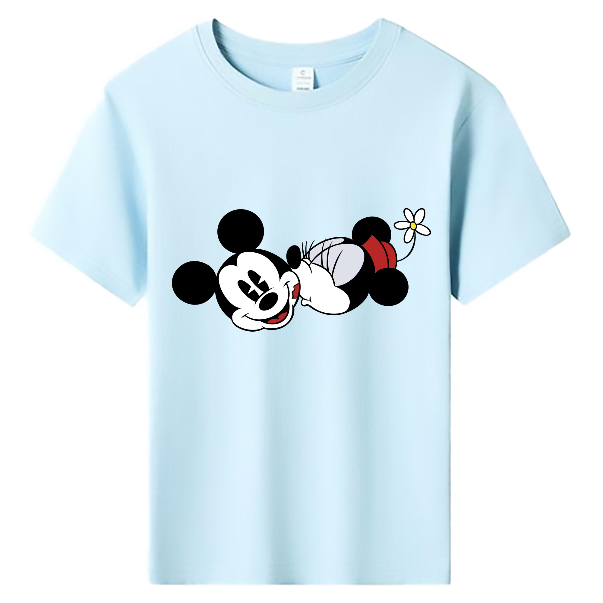 ミッキーマウス Mickey Mouse 綿100％キッズTシャツ（フロントプリント）